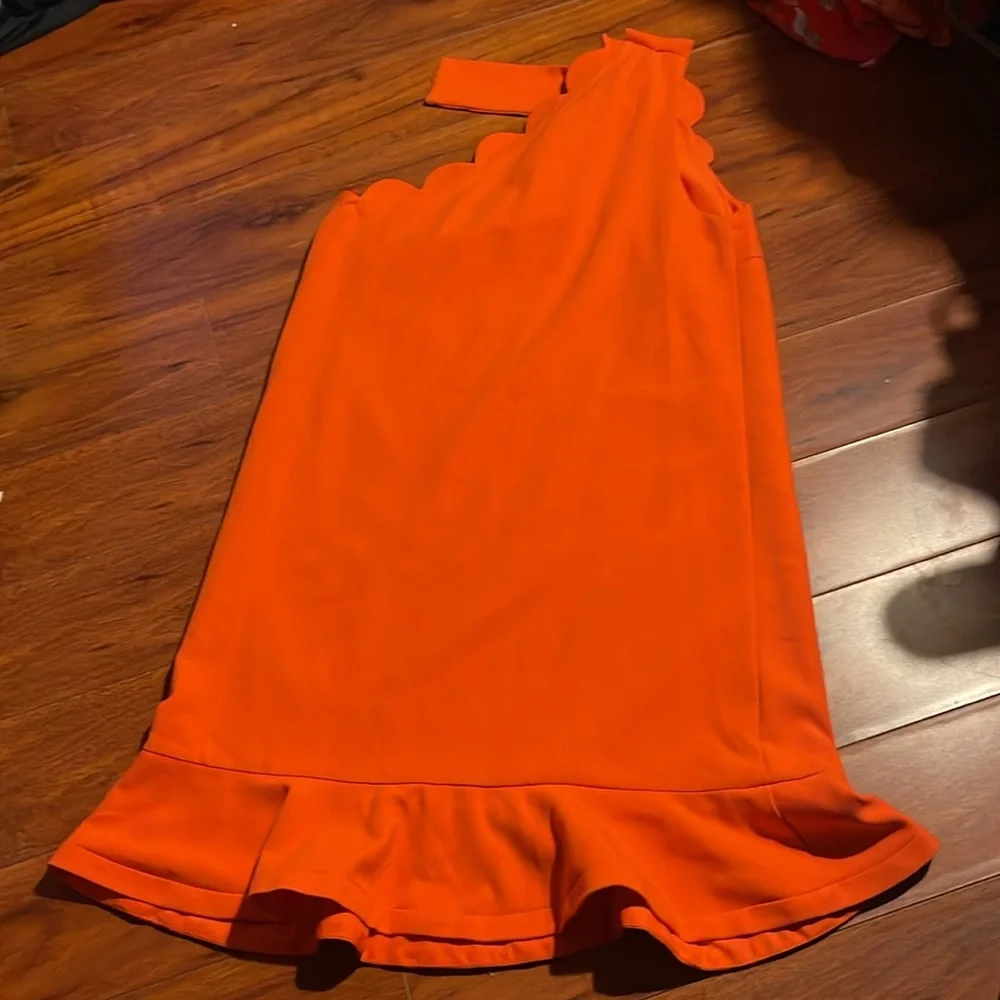 Victoria Beckham for Target | One Shoulder Orange Dress Women’s Medium - Picture 5 of 5